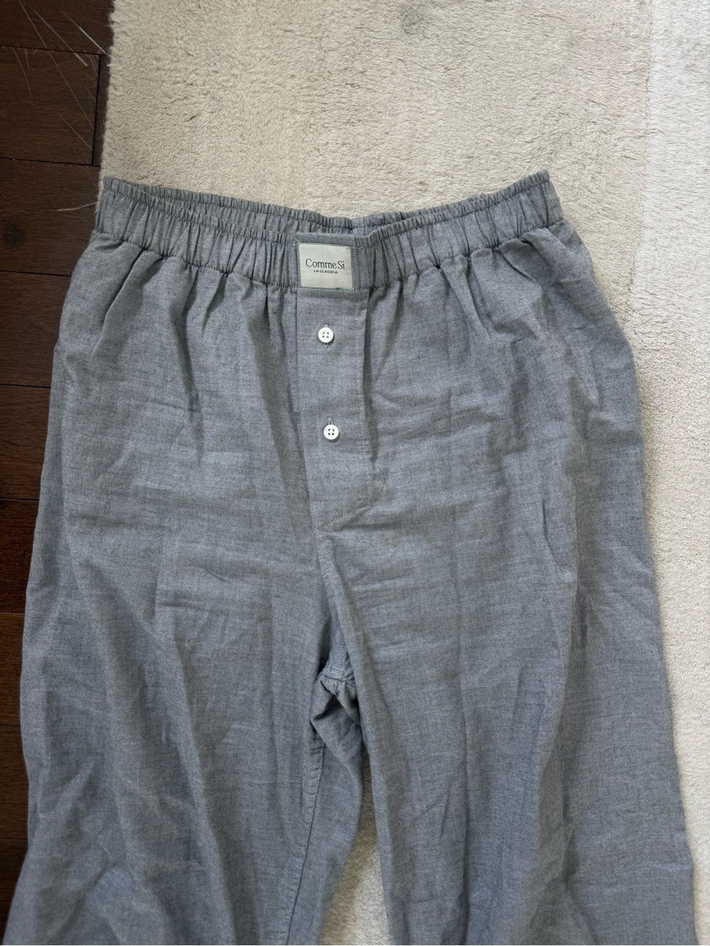 Women’s comme si Elastic Waist Gray Pants